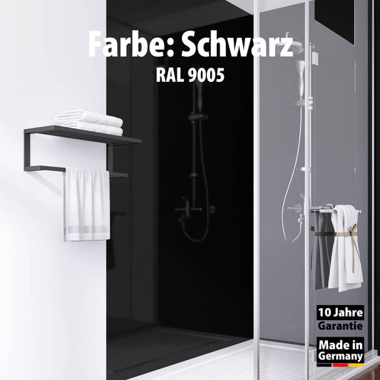 Duschrückwand - Schwarz (200x100)-0